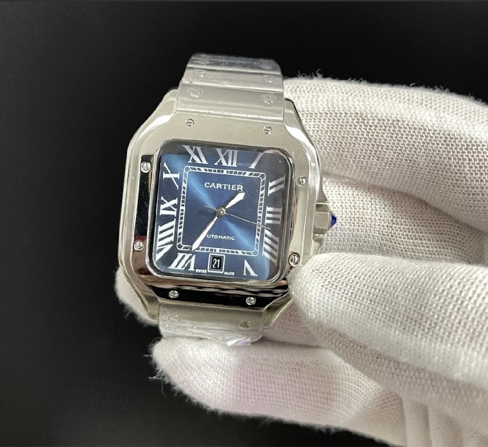 Cartier Santos Blue Dial