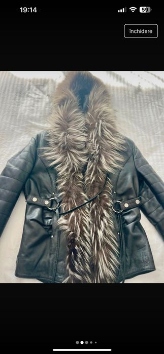 Ceaca piele cu blăniță