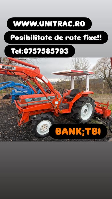 Tractoras tractor japonez kubota L1-265 cu incarcator frontal