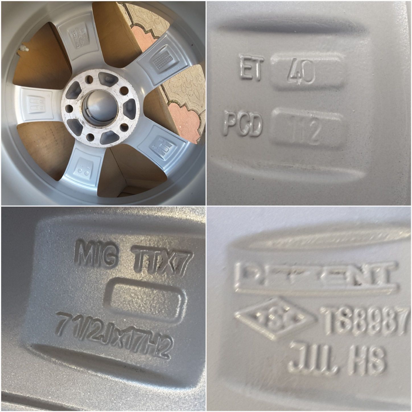jante aliaj 17; 5x112; Mercedes E class w211,w213, GLC, GLK, Vito w447