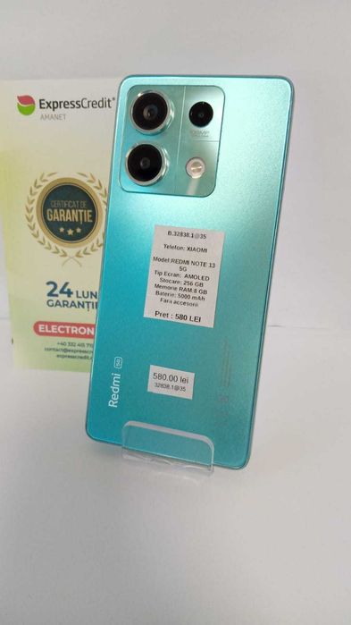 (AG 35) Telefon Xiaomi Redmi Note 13 5G B.32838 /Garantie2 ani/580 lei
