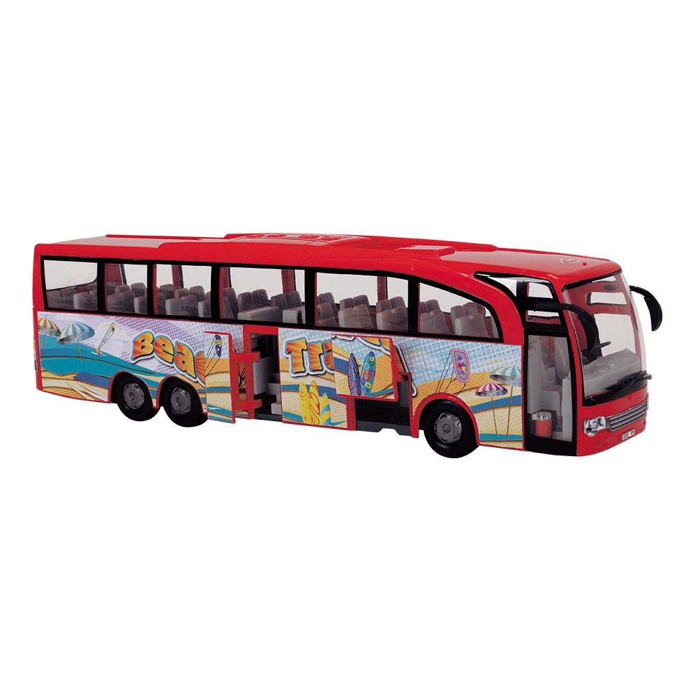 Autocar de jucarie Travel City Dickie Toys +3 ani Rosu