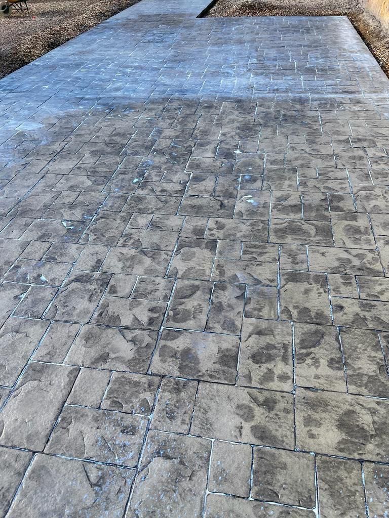 Ideal pavaje decor .Beton amprentat