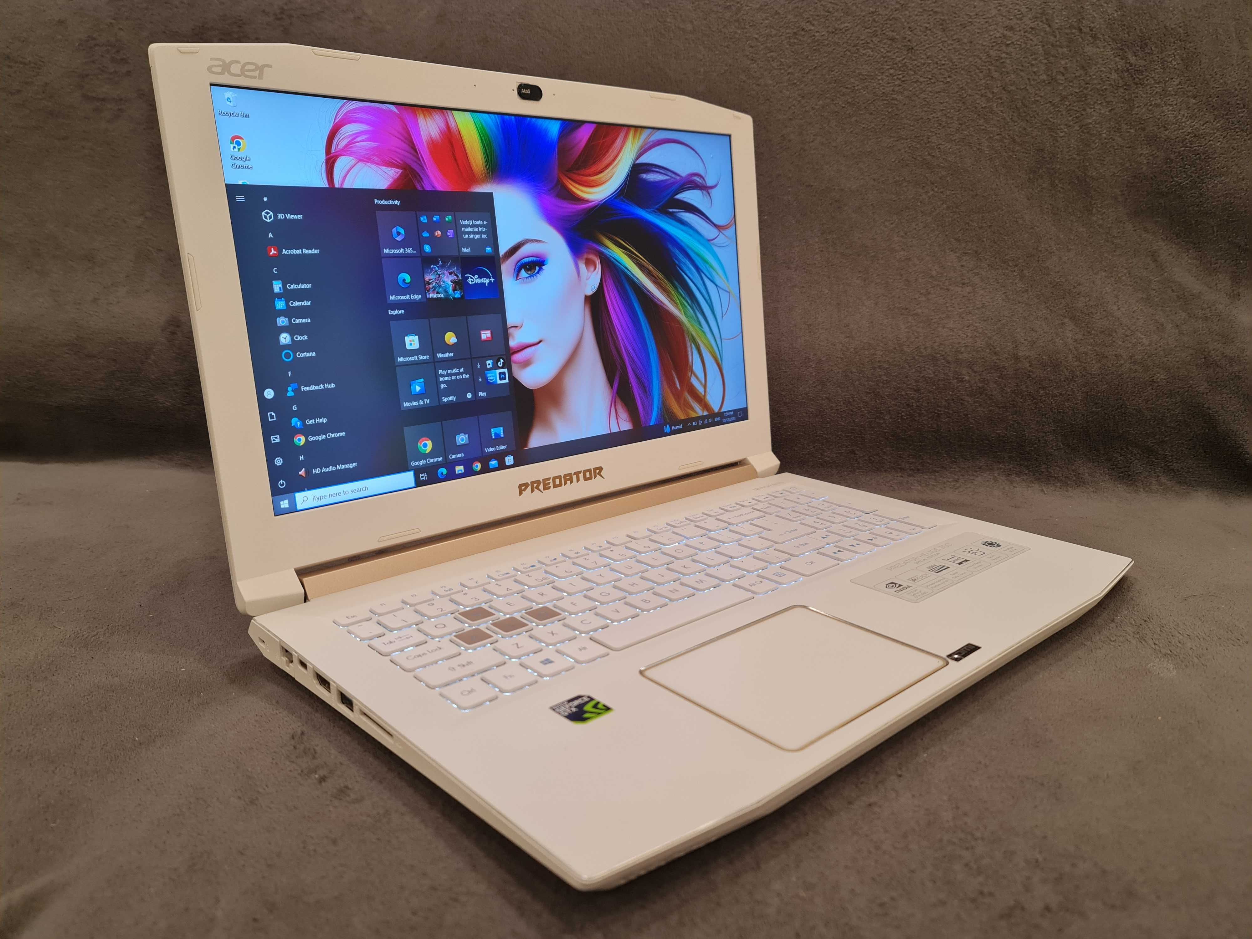 laptop gaming Acer Predator , 24 gb ram ,video GTX 1060, (model rar)