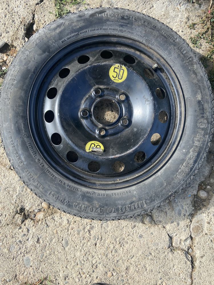 Vand roata slim BMW + jante tabla oțel BMW  e46 noi 4 buc