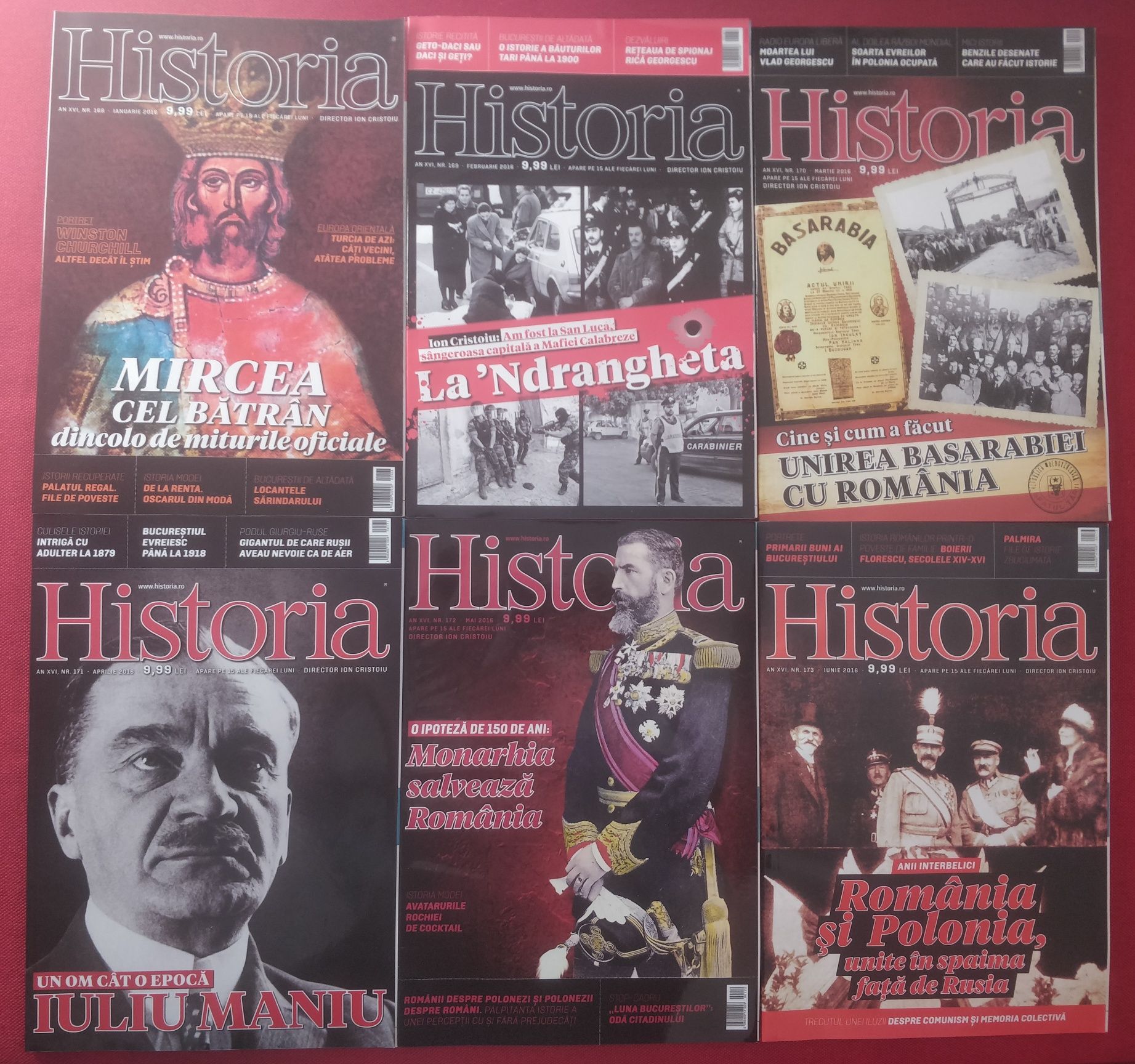 Revista Historia numerele 168 - 179 anul 2016