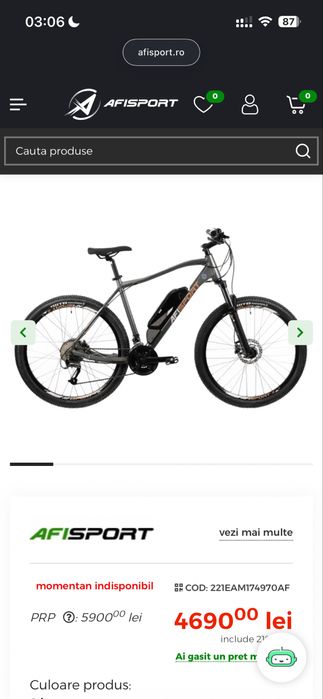 Bicicleta Electrica Afisport m1.7