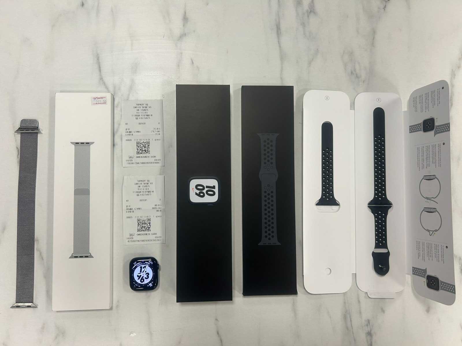 Apple Watch Nike Series 7 Midnight 45mm + Оригинална метална верижка