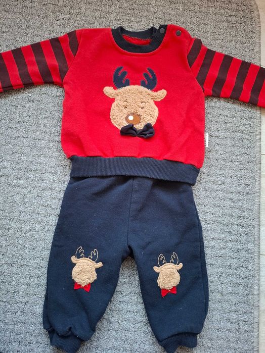 Бебешки Коледни дрешки за момче / размер 3-6 месеца /