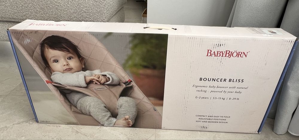 Balansoar pentru copii BabyBjorn Bliss dusty pink