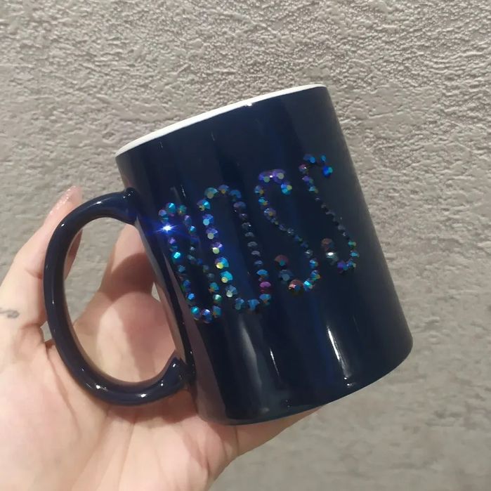 Кружка со стразами Босс