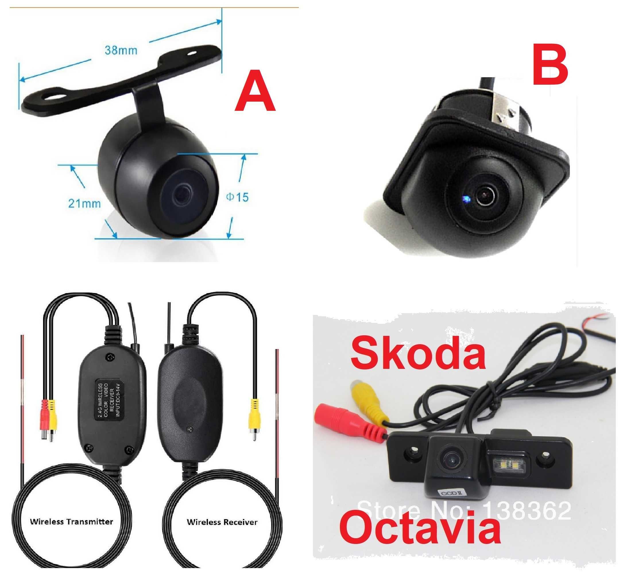 Camera marsalier si Kit conexiune wireless fara fir RCA Navifly 2.4G