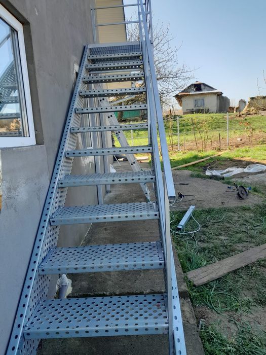 Scara metalica zincata 4mm facem și montaj