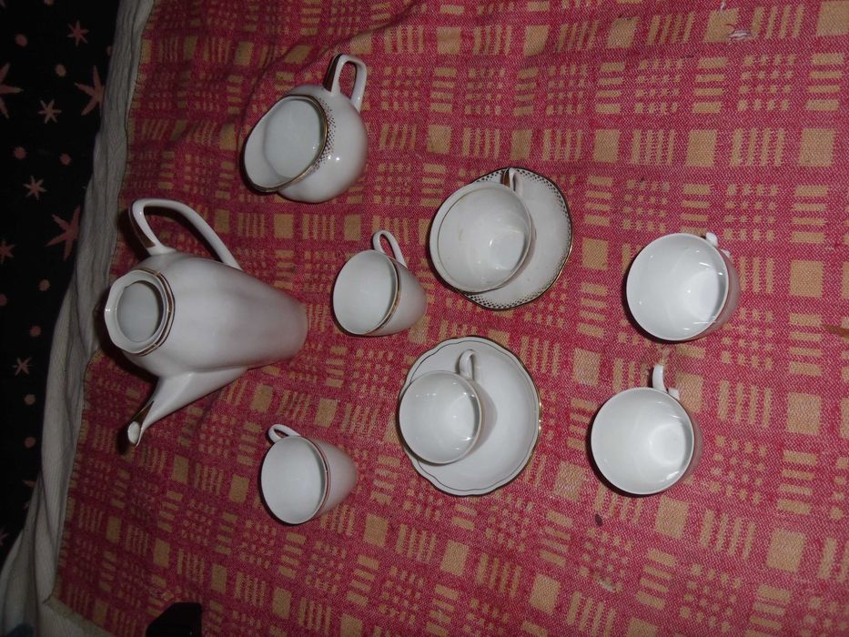 serviciu cafea  portelan vechi