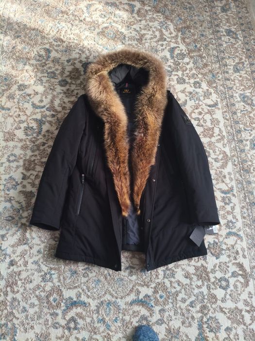 Мужская зимняя куртка — натуральный мех енота, новая!