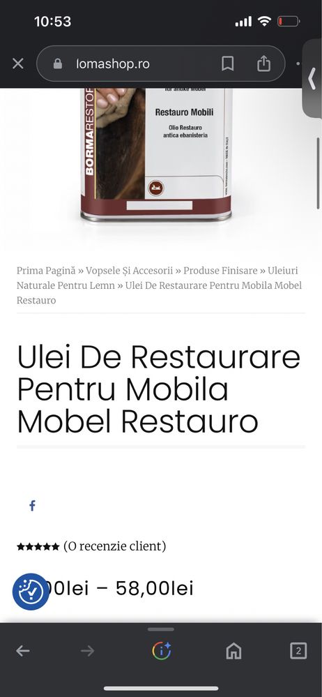 Ulei pentru restaurare lemn deschis