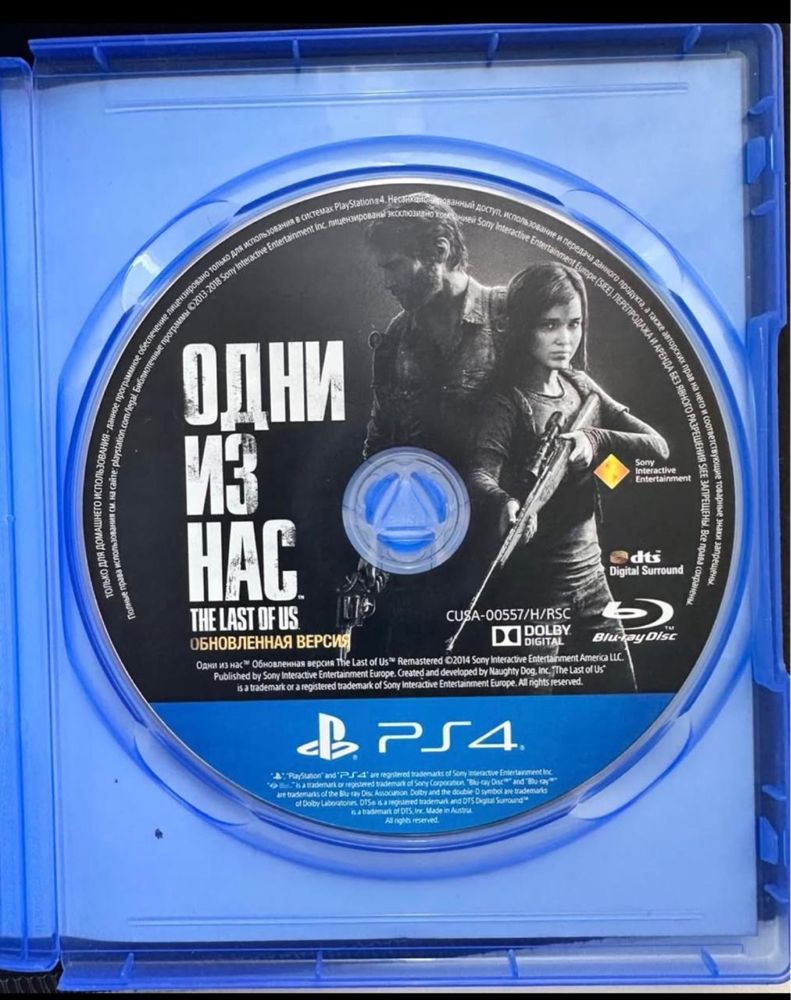 PS4 Диск игры «Одни из нас»