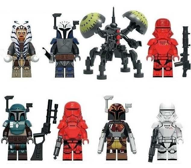 Set 8 Minifigurine tip Lego Star Wars cu Buzz Droid si Ahsoka Tano
