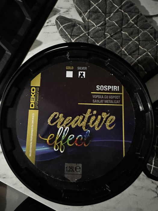 Vopsea decorativa deko creative effect silver