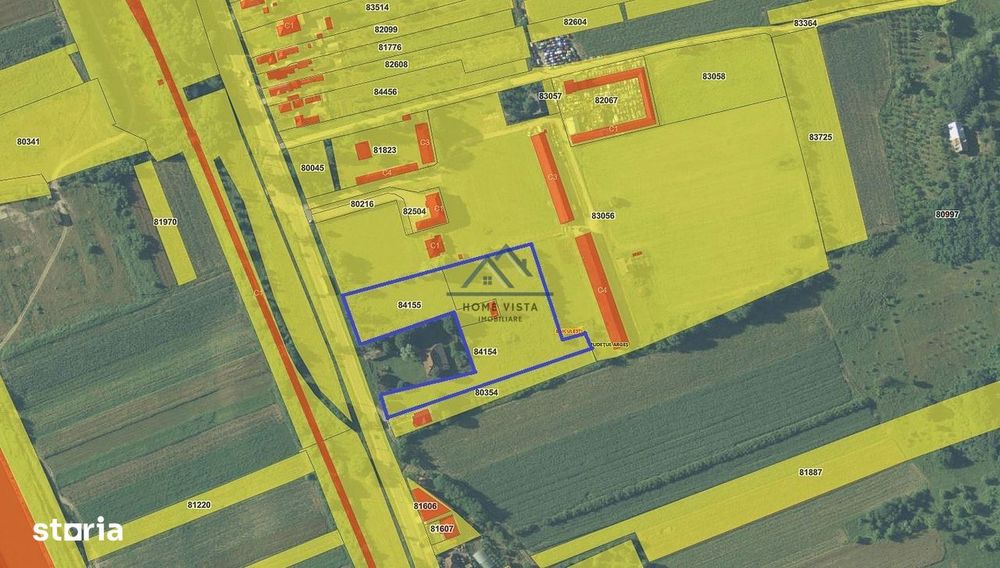 Teren intravilan de 10 614 mp cu deschidere de 59 m – Baiculesti (Comi