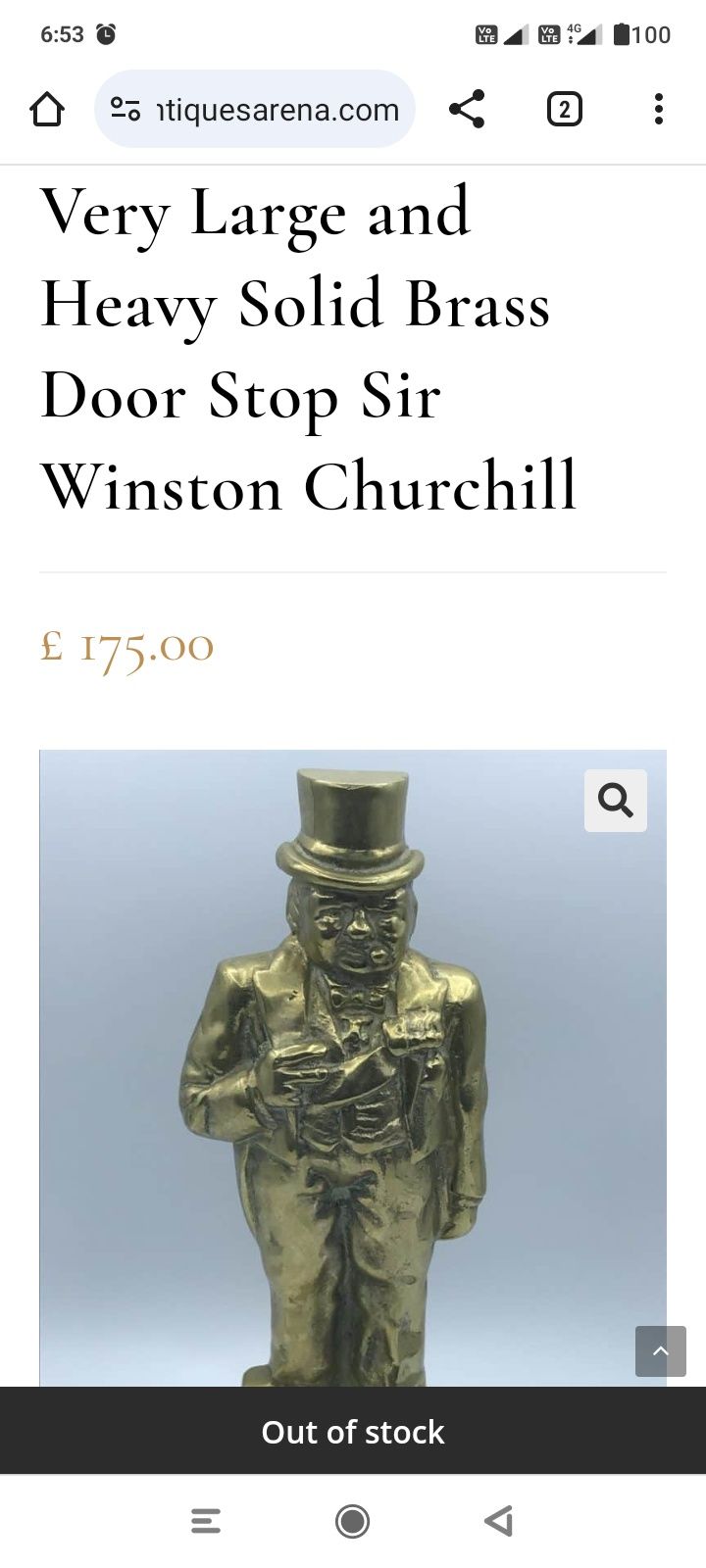 Statueta alama 7 kg, Winston Churchill, opritor usa, decor semineu