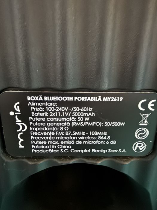 Boxa portabila myria