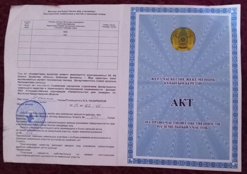 Участок с фундаментом