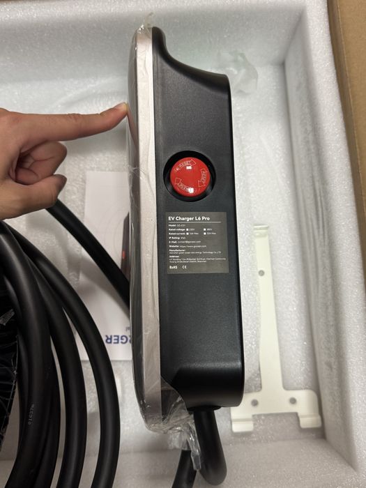 22 кВт Статична Зарядна Станция Wallbox Зарядно Електромобил 7м Тип 2