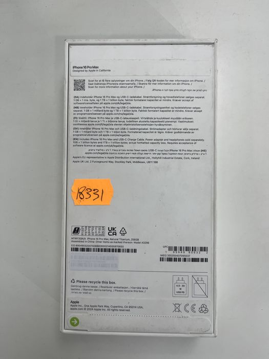 Iphone 16 Pro Max 256GB Produs Nou Neactivat