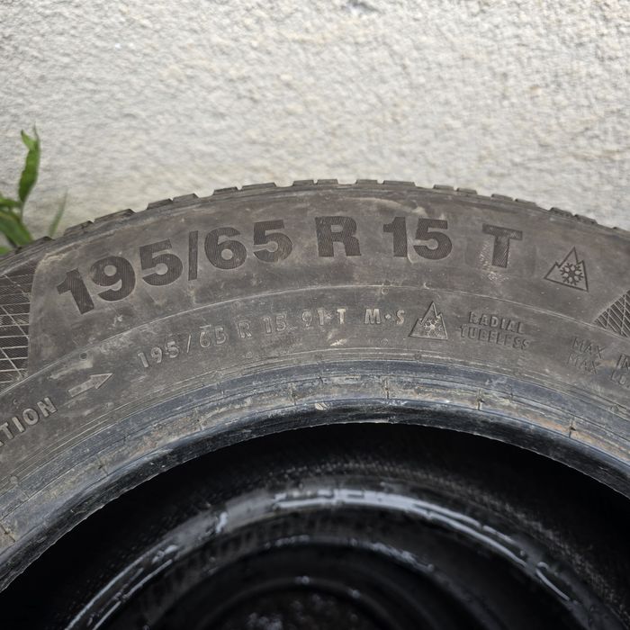 2x 195/65/15 M+S CONTINENTAL Stare impecabila