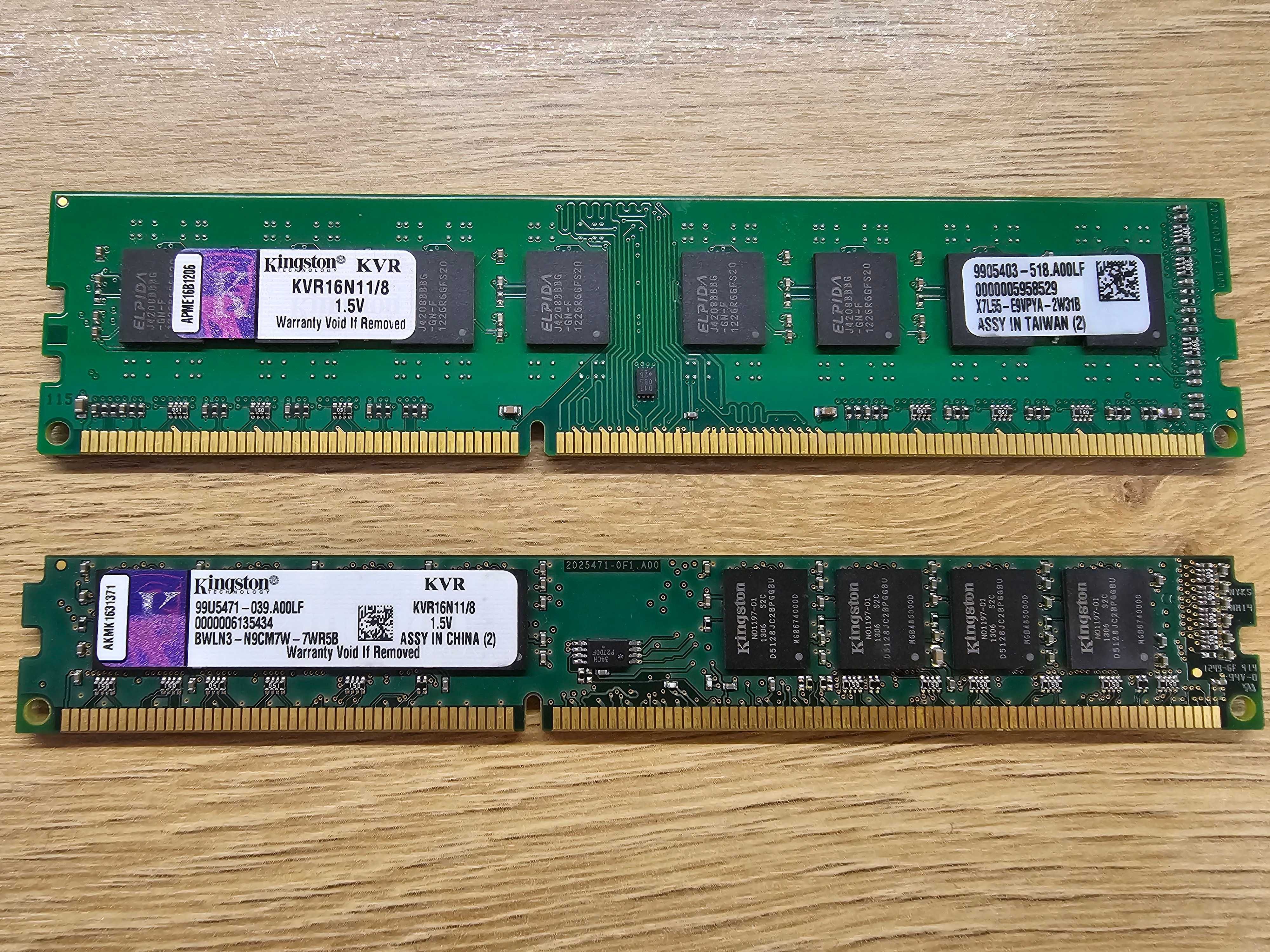 Компютърна памет Kingston 8G RAM DDR3 1600