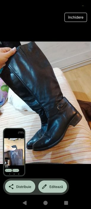 Cizme negre marimea 38