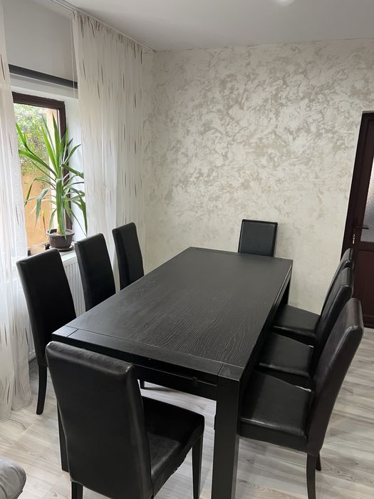 Masa extensibila 8/12 persoane plus 8 scaune