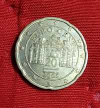 Moneda de colecție 20 euro cenți 2005