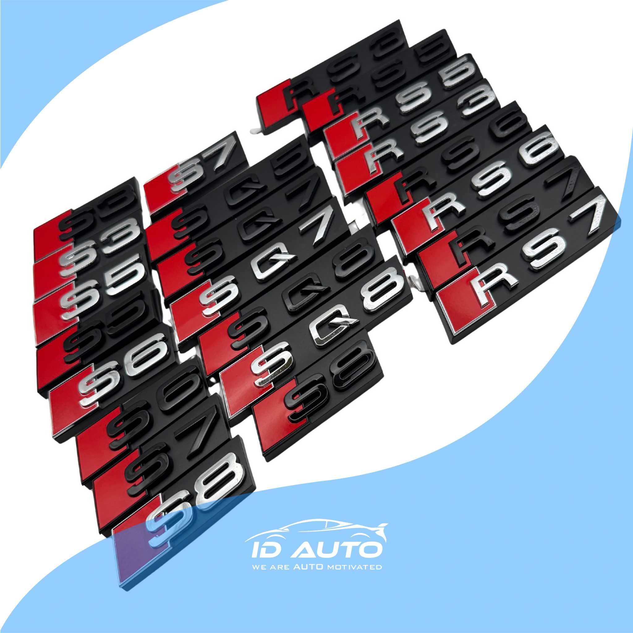 Audi надпис за решетка, s5, s3, RS5, RS6, sline, букви, Ауди, емблема