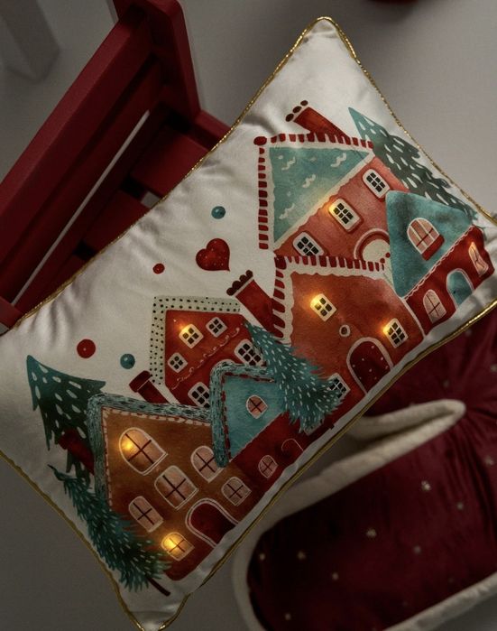 Светеща колена възглавница