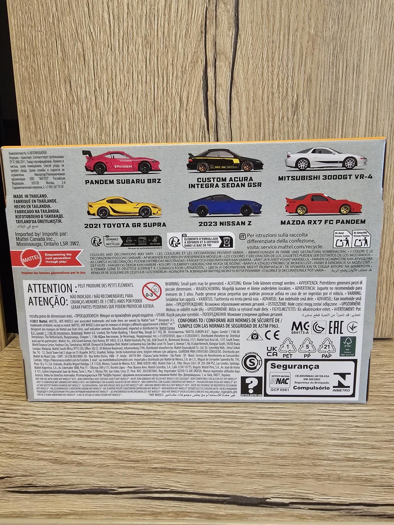 Hot Wheels Car Culture Premium комплект от 6 бр. ляти японски колички