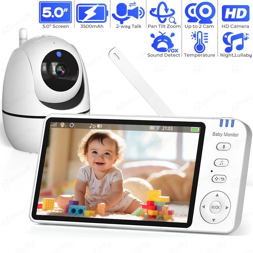 Видеоняня, няня, радионяня, babyphone ABM501, videonyanya