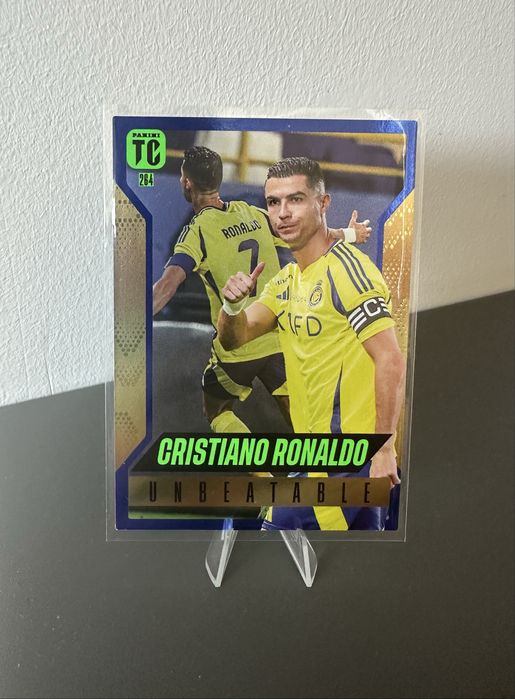 Cartonas Top Class Panini Cristiano Ronaldo Unbeatable Blue Parallel