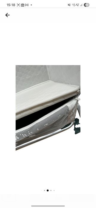 Patut co-sleeper cu leagan electric, saltea inclusa