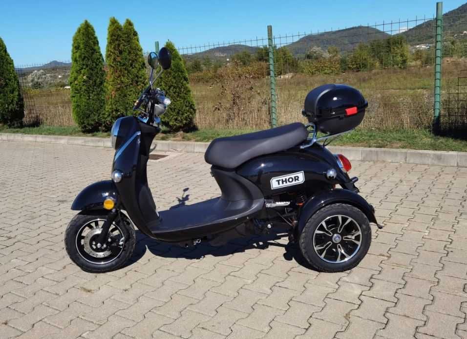 Thor Spyder maro rosu negru tricicleta electrica noi Agramix