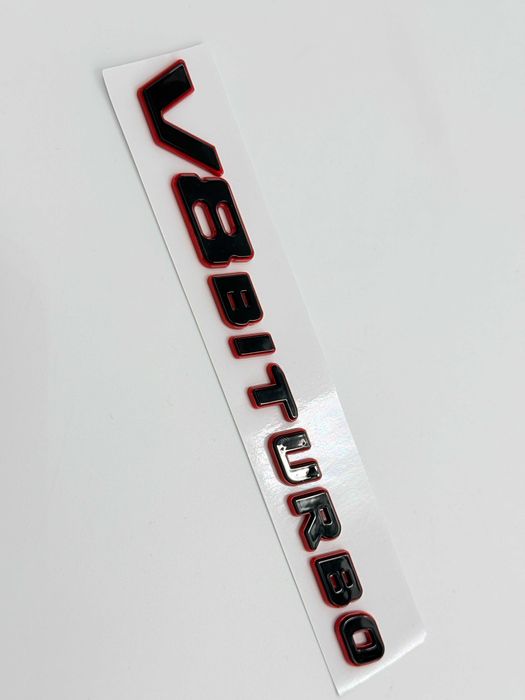 Emblema Compatibila Mercedes V8 Biturbo bicolor AMG