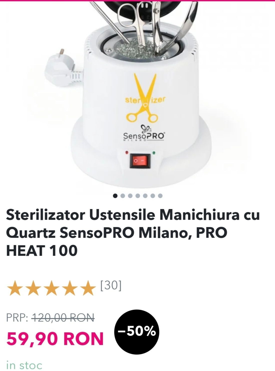 Sterilizator ustensile manichiura/pedichiura profesional Nou sigilat i