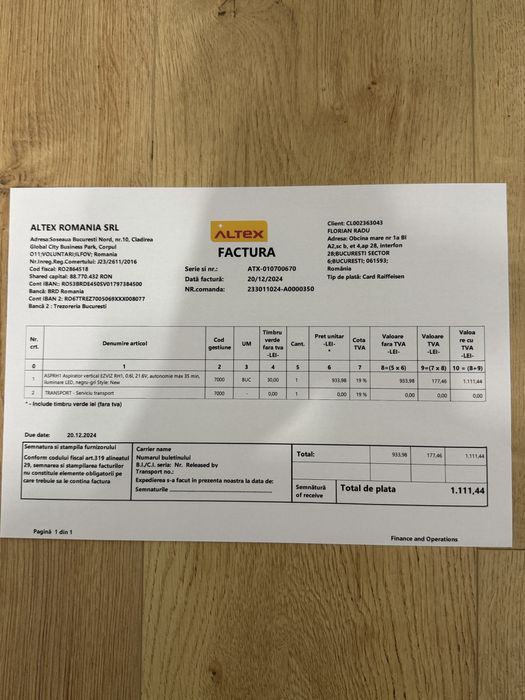 Aspirator 2 in 1 Ezviz in garanție