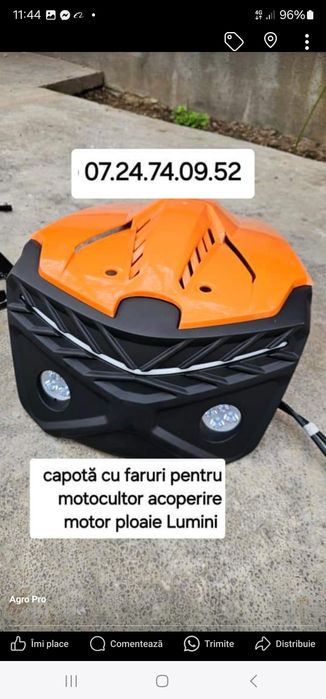 Capotă motocultor motosapa noi