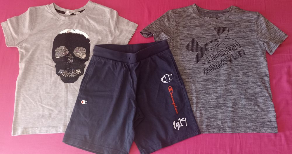 Лот от тениска under armour,kъси панталони champion и тениска lcwikiki