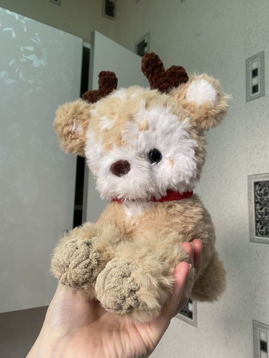 Вязаная игрушка олененок.Игрушка ручной работы.