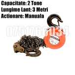 Macara Scripete Troliu Palan Manual 1 Tona 1000 kg Lant 3m