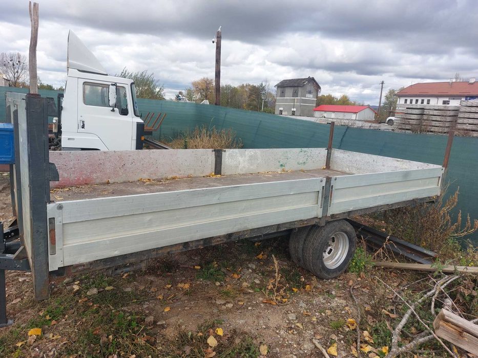 Remorca după tractor, bena 5 m lungime, 2.10 latime