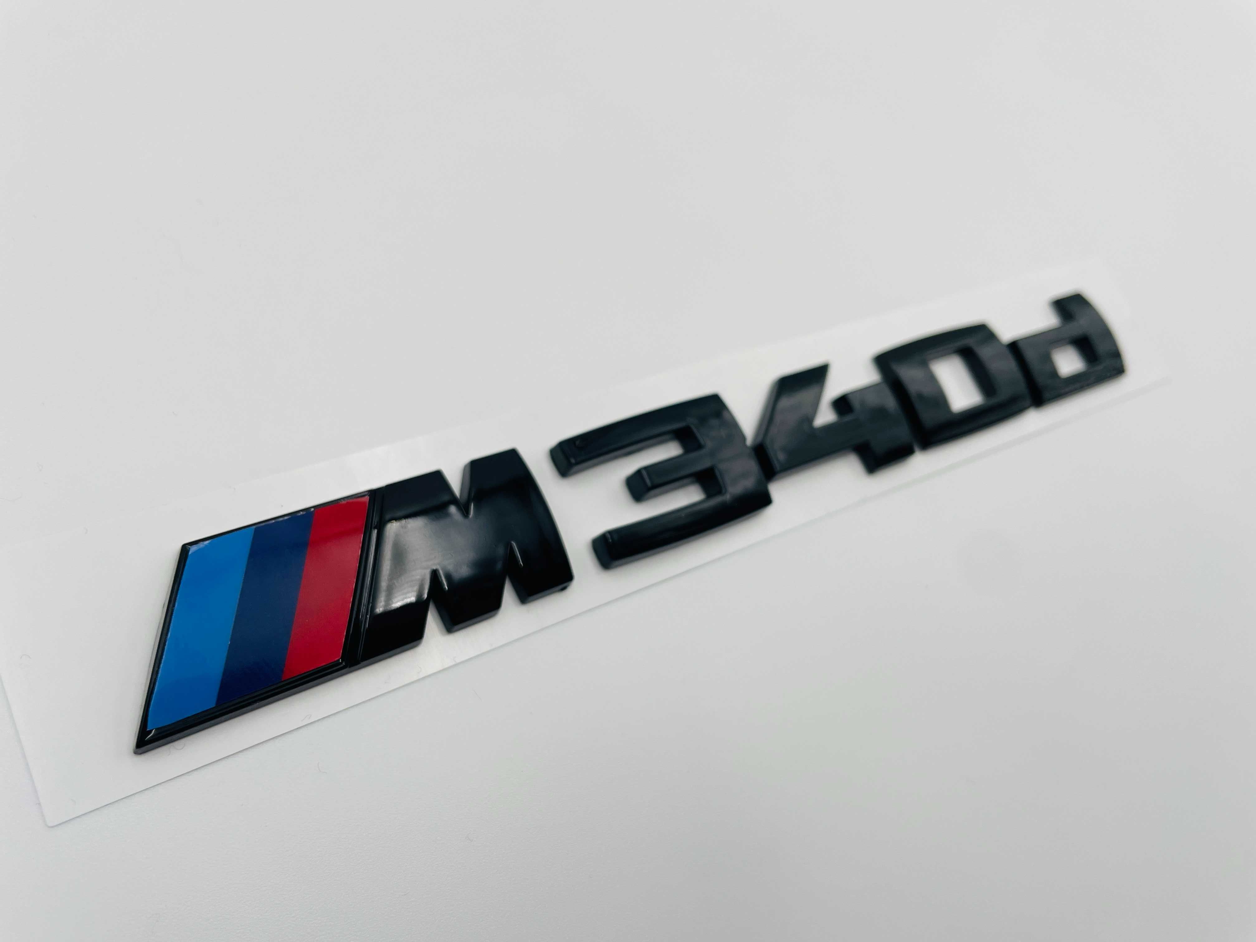 Emblema compatibila Bmw M340d negru